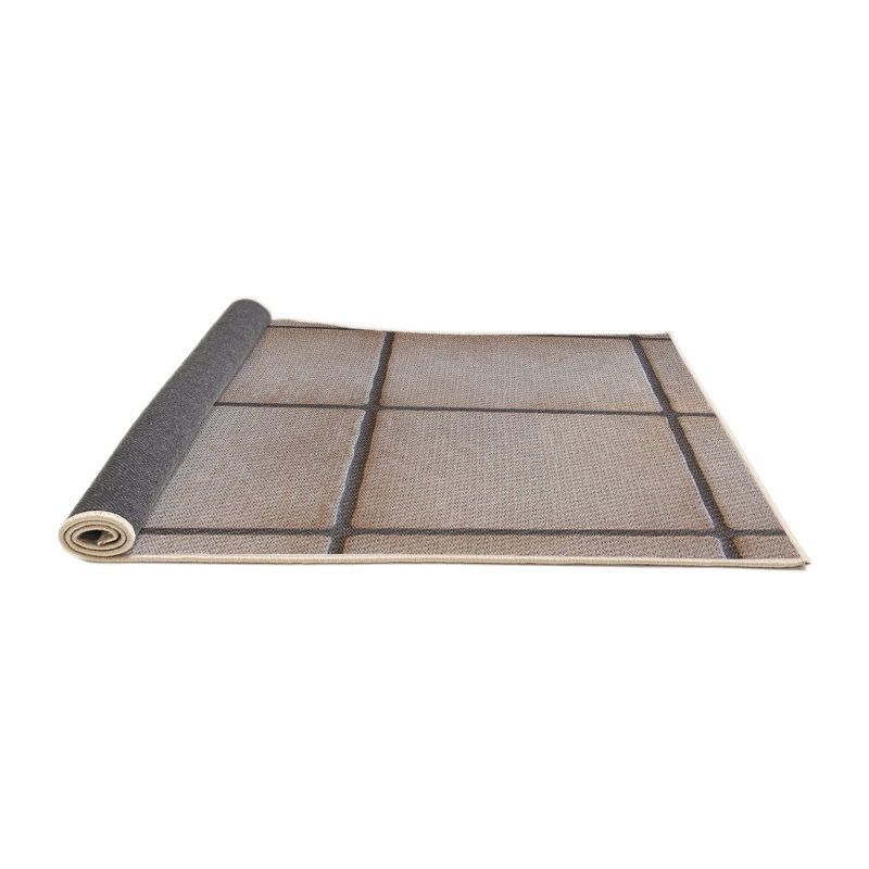 Tapis beige Geometric, Rond 7 pi