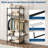 29.53"W 4-Tier Clothes Rack, Heavy Duty Freestanding Garment Organizer with 968 LBS Capacity, Adjustable Shelves and Hanging Rod, Side Baskets, Carbon Steel Closet Storage-46985865