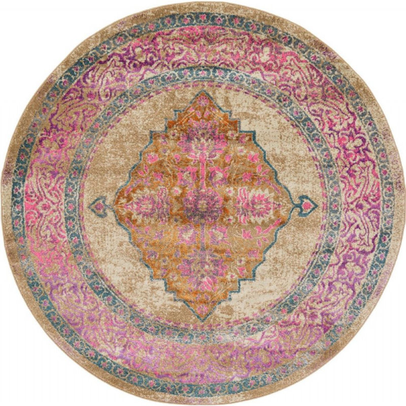 Oriental Indoor Rug, Round 6'