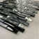 Random Sized Glass & Metal Linear Mosaic Wall Tile