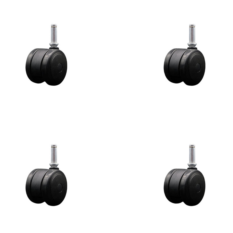 Floor Safe Twin Caster, Black