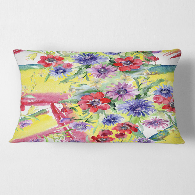 Floral Throw Pillow