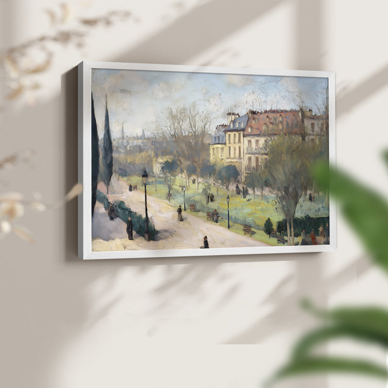 Paysage, série XXI, reproduction encadrée, H 8 po x l 10 po, Blanc