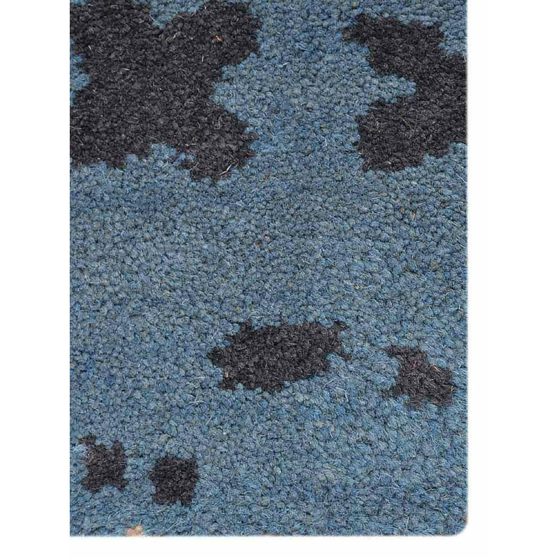 Manns HAND TUFTED WOOL ECO-FRIENDLY AREA RUGS, Beige Blue Colour, Abstract Design, Rectangle 3' x 5'
