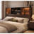 Bookcase Headboard with Charging Station, Upgraded 3-Color LED Lighting with Rotary Knob Control, Available in Queen Size-555472335-555472334
