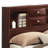 Espresso Finish Ek Bed W/Storage