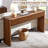 63'' Farmhouse Console Table, Entryway Table, Narrow Console Sofa Table With 3 Top Drawers-2078457810