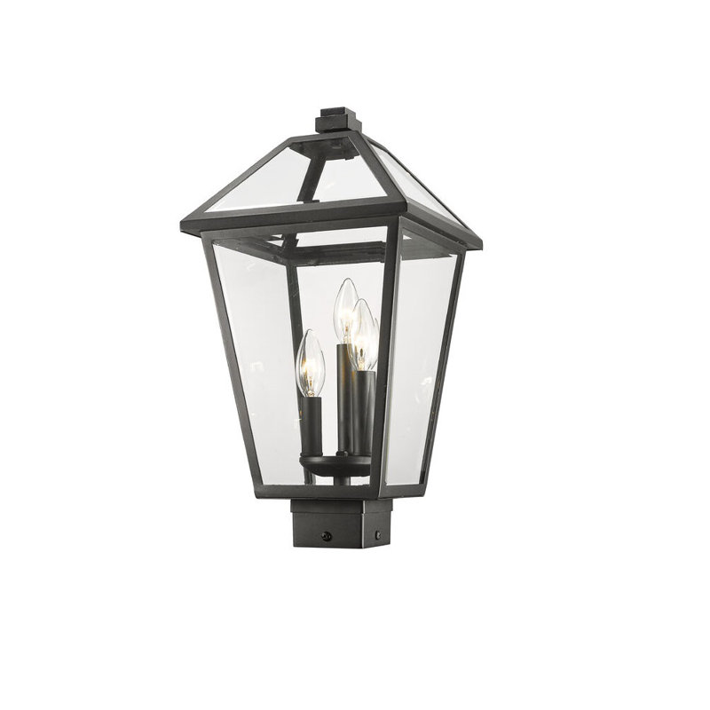 Tête de lanterne câblée 1 lumière Anaye, Noir, Biseauté, H 19 po x l 10 po x P 10 po