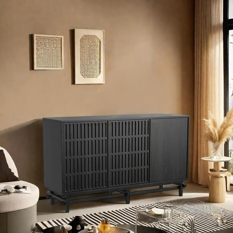 Buffet multifonctionnel pour la maison, Noir