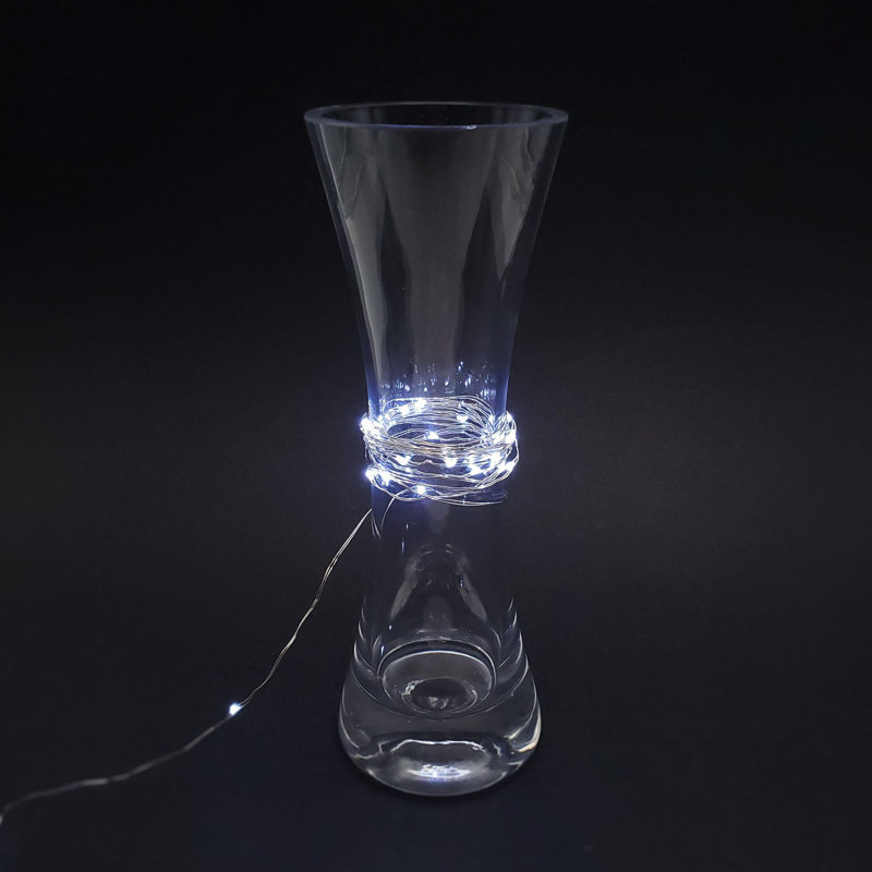  Battery Operated LED Fairy String Lights with Timer, Cool White
