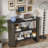 42.51'' Console Table With Shelves And Fluted Panel, 3-tier Entryway Table For Entryway Hallway-1776085268