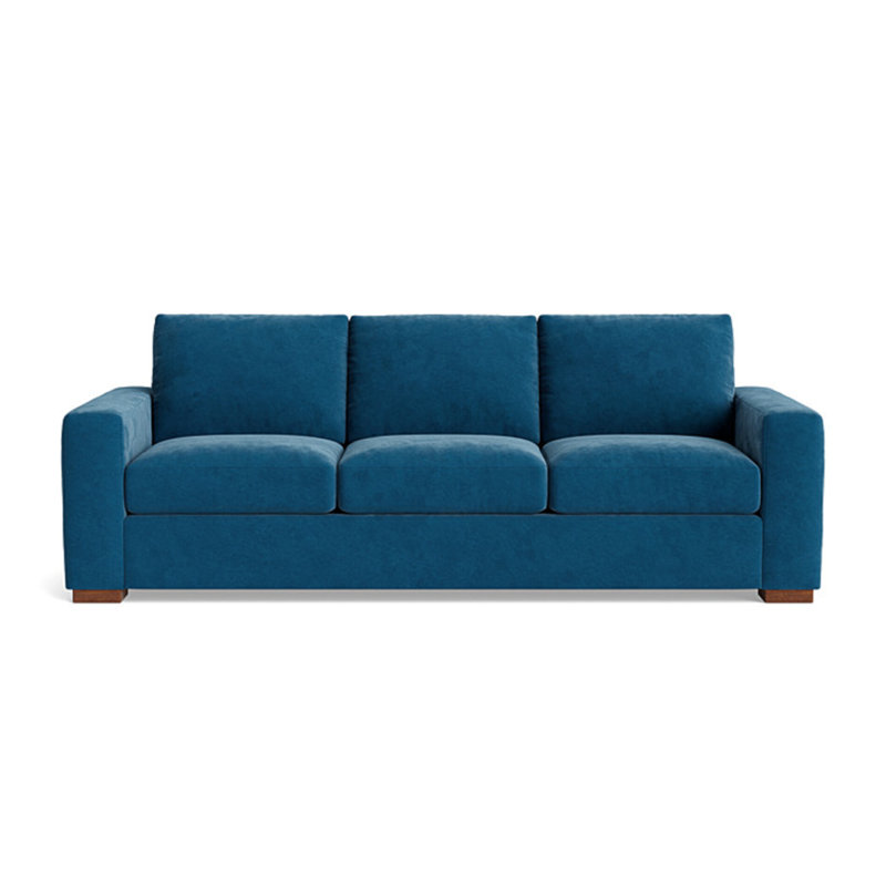 Couch Potato Sofa (85"), Performance Velvet - Nutmeg