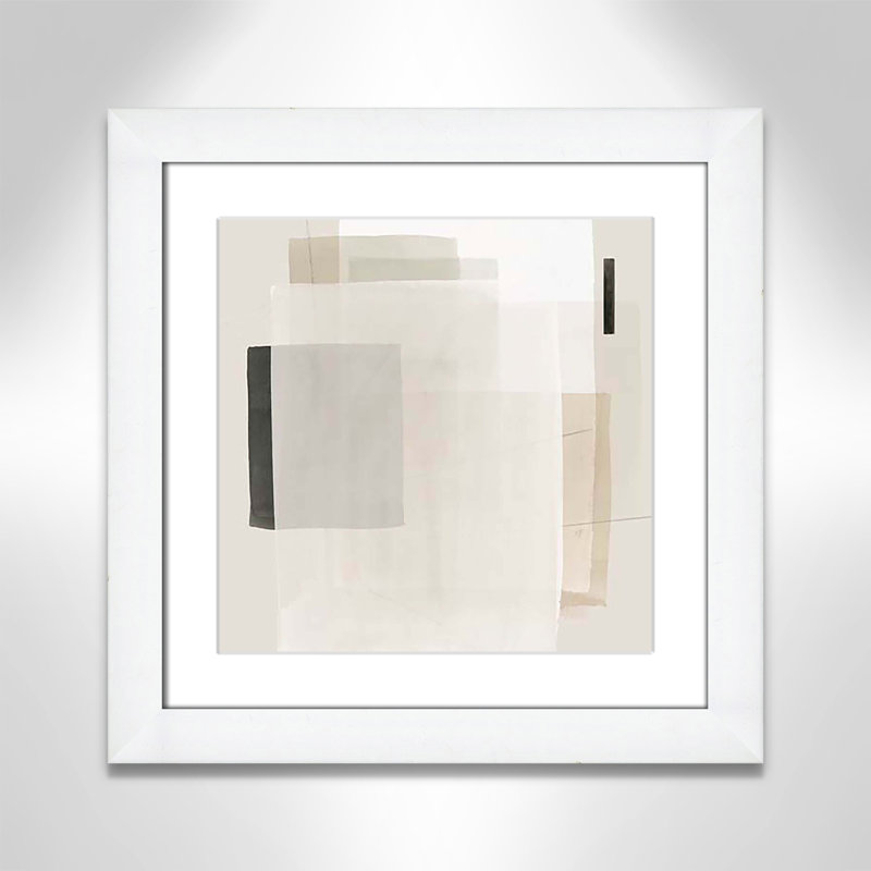 Mystical Momentum I par Hazel J, Encadrement cubique blanc, H 18,5 po x l 18,5 po x P 1,25 po