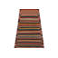 Wool Striped Area Rug in Red/Yellow/Blue