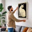 Cat Art Deco 1 Piece Wrapped Canvas Wall Art-1321514085-1321514111