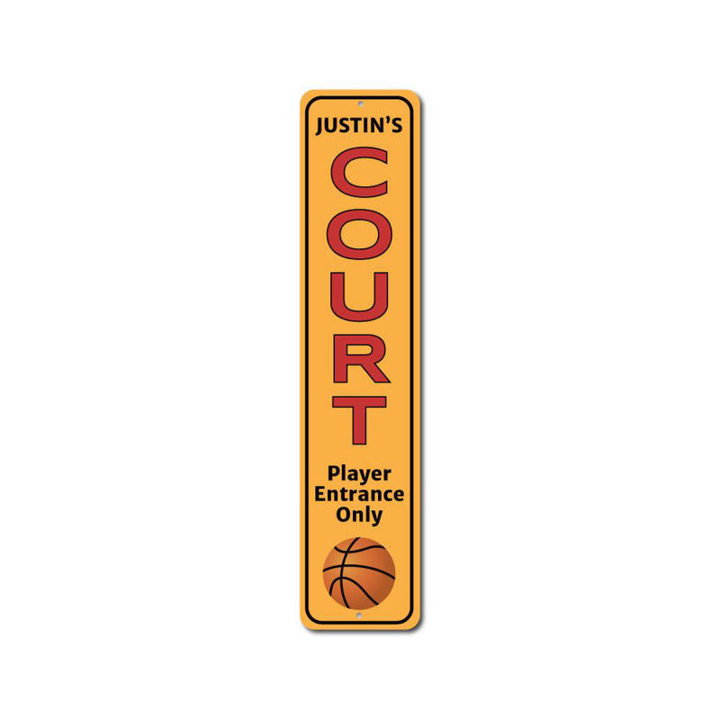 Panneau de basketball en aluminium personnalisé, H 6 po x l 24 po x P 0,063 po