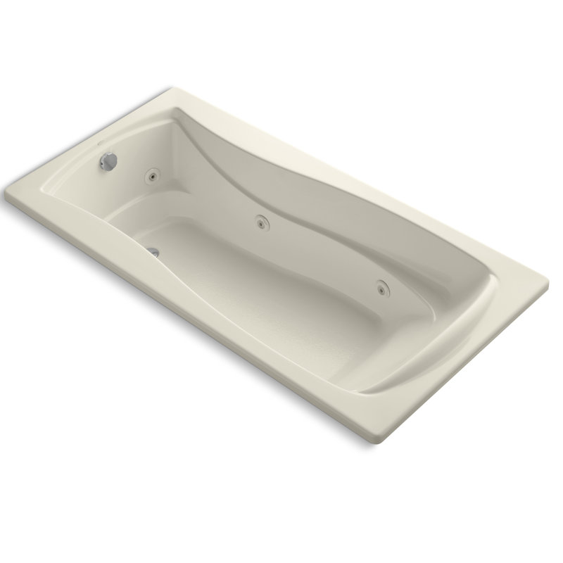 Mariposa 72" x 36" Whirpool Bathtub, Almond
