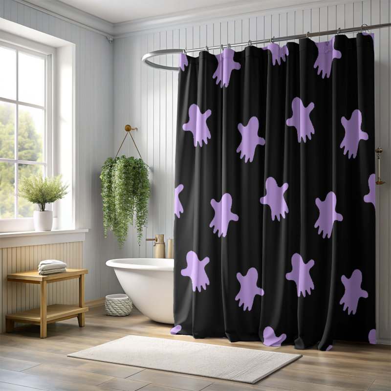 Rideau de douche standard 1 pièce Witchy Fun, H 74 po x l 71 po