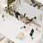 35" Modern Makeup Vanity Desk Set With Lighted Mirror, Electrical Outlets, 5 Drawers & Cabinet, White