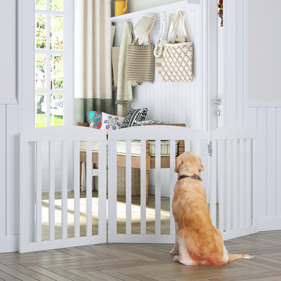 3-Panel Wooden Dog Gate