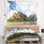 Paysage, lac et nuages, tapisserie panoramique-28495097