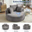 Fauteuil demi-tonneau rembourré Addisin-594029237