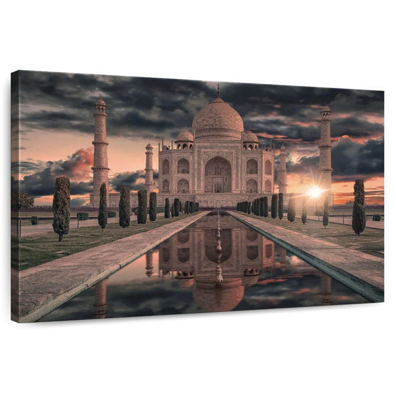 Taj Mahal à couper le souffle Adella, H 24 po x l 36 po