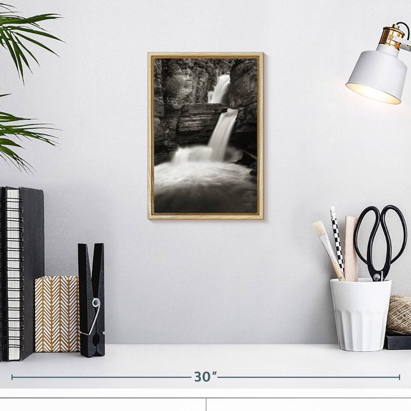 Saint Mary's Falls, Cadre flottant en bois naturel, 9 po x 13 po
