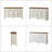 Alvieri Farmhouse 58" W 3-Drawer 4-Cabinet Sideboard with Solid Wood Legs-119984215