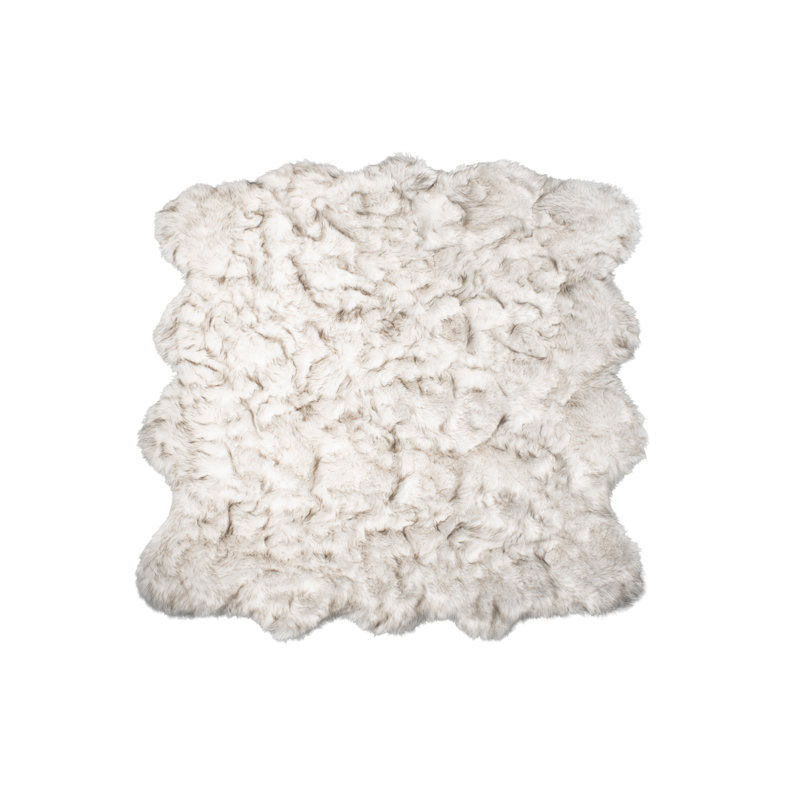 Tapis en fausse peau de mouton Qusay