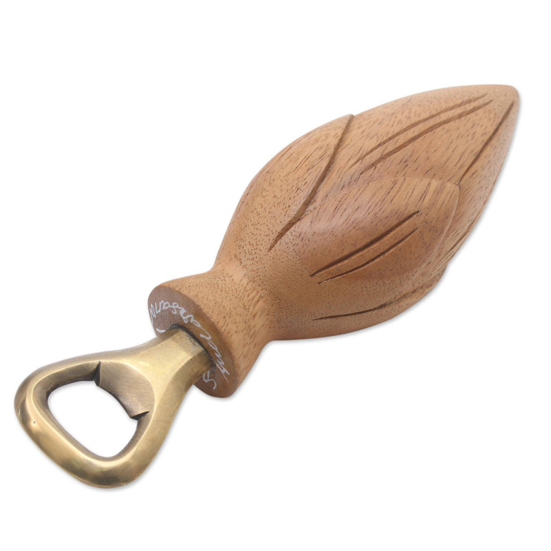Ouvre-bouteille en bois, Marron