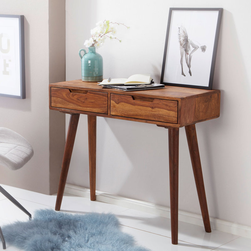 Aldous 90cm Solid Wood Console Table