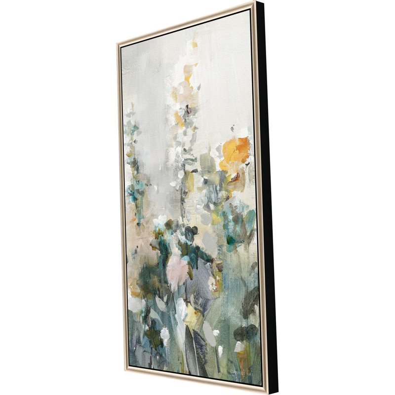 «Rustic Garden I Silver Floater Frame», art mural