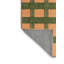 Tapis brun à carreaux lavable à la machine-652008846