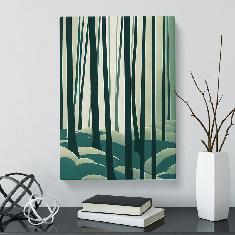 Follett Japanese Forest Design Vol.1 - Wrapped Canvas, 50cm H x 35cm W x 3cm D