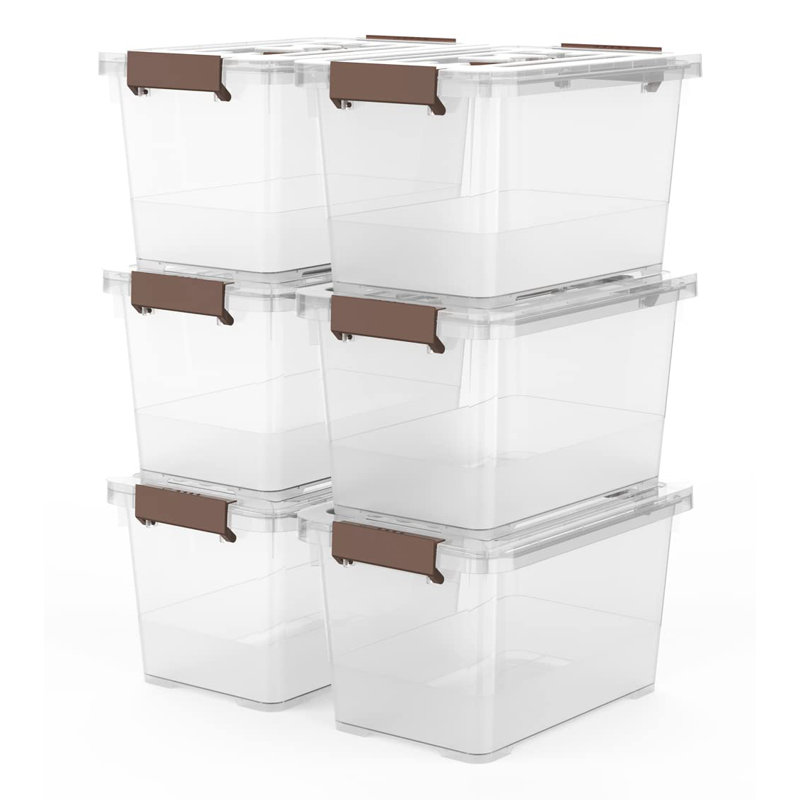 Ensemble de bacs de rangement en plastique