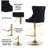 Javarius Upholstered Adjustable Height Counter Stool with Metal Frame-738334369