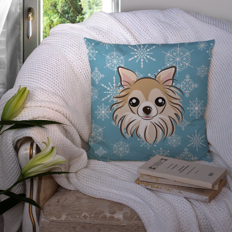  Coussin Snowflake Chihuahua 14 po