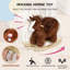 Jouet à bascule pour enfants avec berceuse, corps en peluche, marionnettes, ceinture de sécurité et base stable pour tout-petits (de 1 à 3 ans)