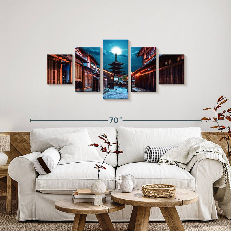 Moonlit Zaka Street, 24" H x 55" W
