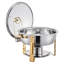 Ensemble 5 pièces de buffet à vaisselle rond en acier inoxydable-315079897