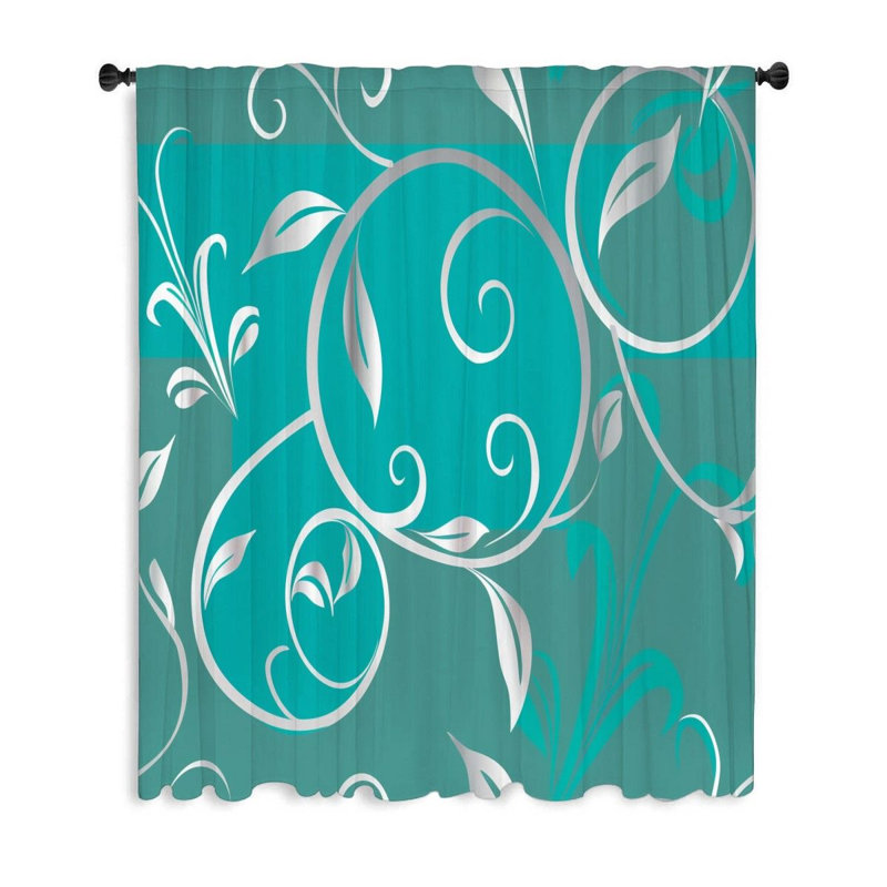 Kulthoom Sheer Curtain Single Panel, 50" W x 84" L