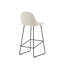Chaise de bar Leo avec pieds en métal noir-1276165412