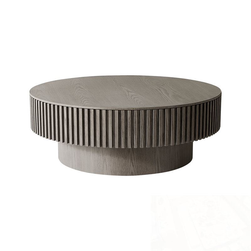 Rond Kirsty avec rangement rabattable et base robuste, Gris