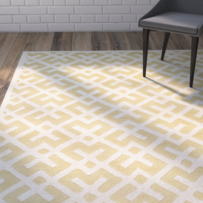 Gerald Geometric Wool Hand Woven Area Rug, Runner 69 x 213 cm
