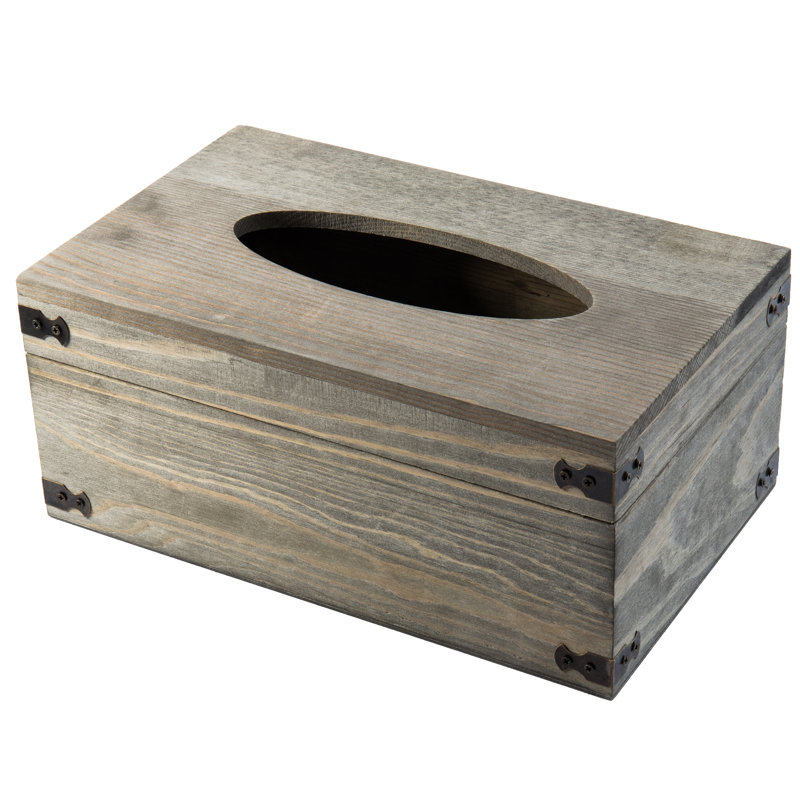 Bathroom Storage Container, Distressed Grey