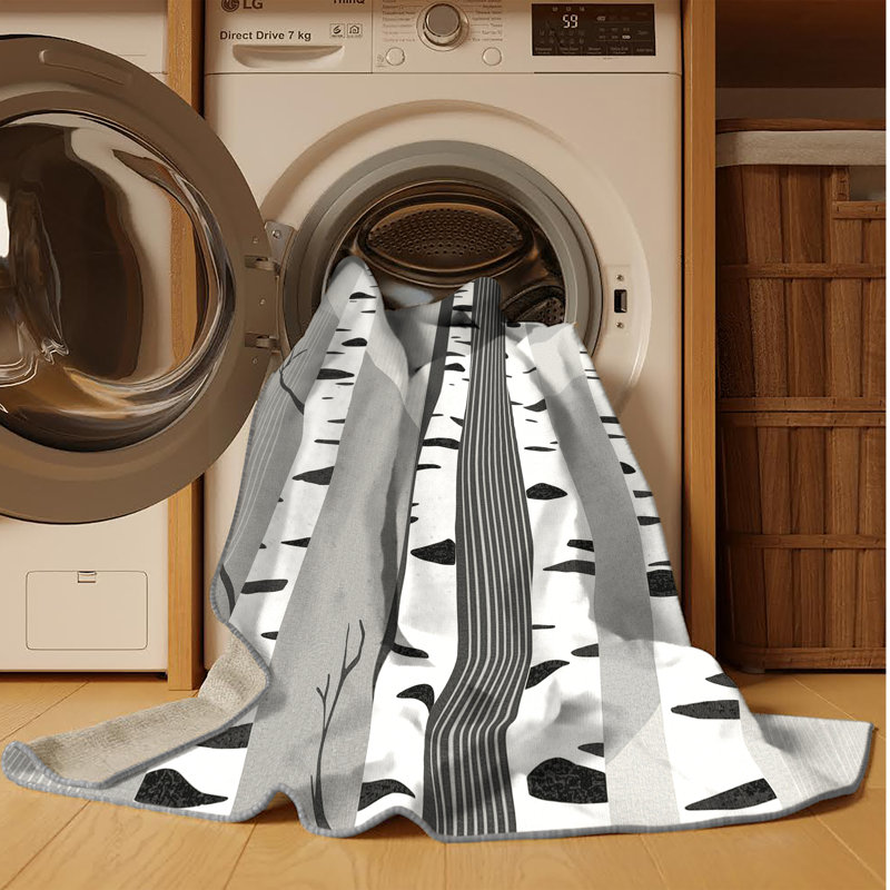 Tapis scandinave à rayures grises lavable à la machine Orlandra, 7 x 10