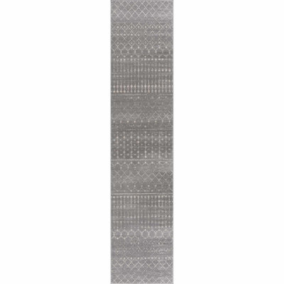 Dounia Modern Performance Gray Area Rug
