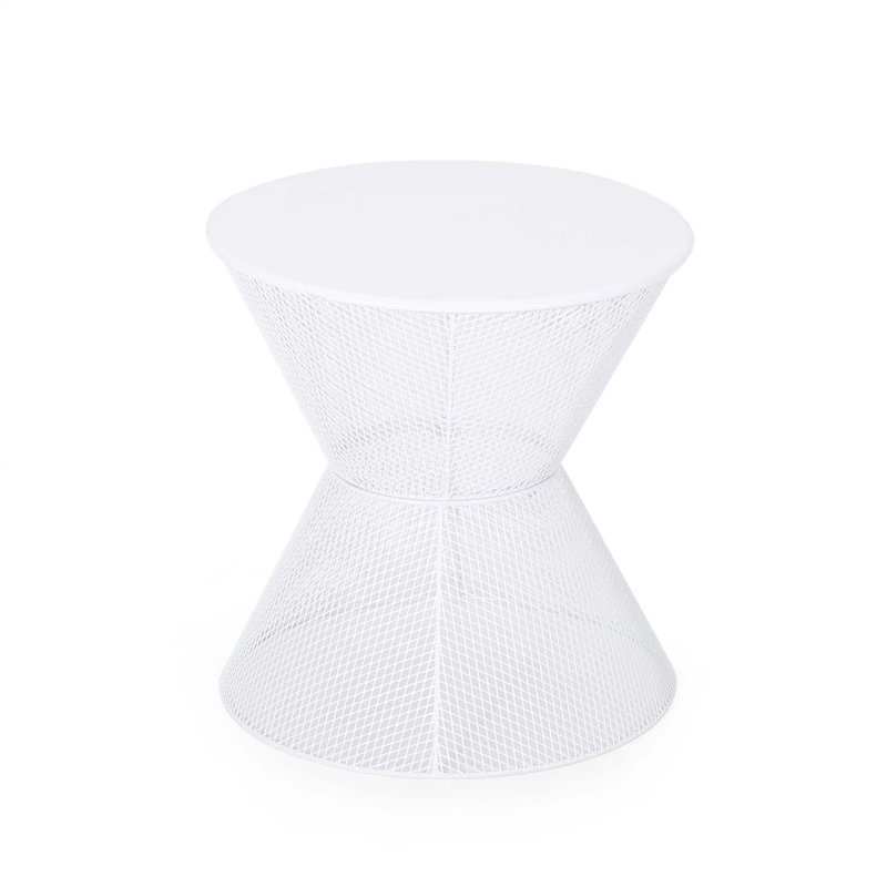 Nevada Side Table, Matte White