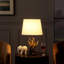 Lampe de table moderne 26 po en cerf cerf royal naturel naturel